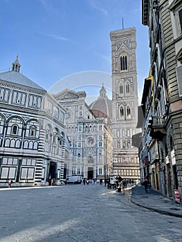 Image of Giotto\'s bell tower and the Duomo