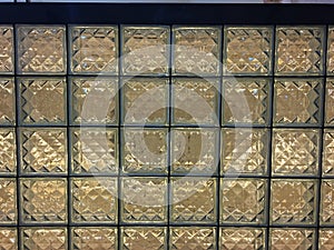 Image of glass block texture wall, background
