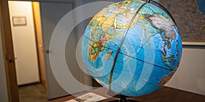 An image of a globe
