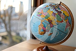 An image of a globe