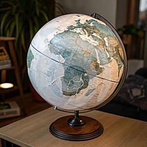 An image of a globe