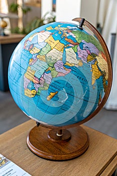 An image of a globe