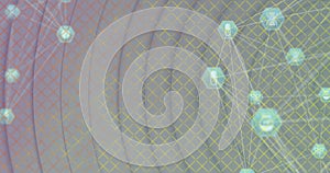 Image of globe with networks of connections