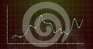 Image of globe over data processing