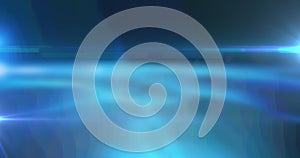 Image of glowing spot with light trails on blue background