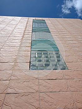 Image of golf course building against morning sky