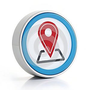 Location GPS isolated on white background