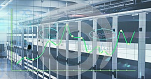 Image of graphs over light and servers