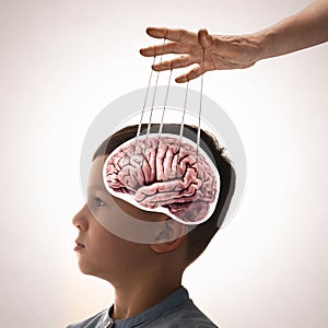 Manipulation of the fragile child's psyche.