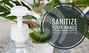 Image of hand sanitizer.