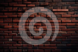 Cinematic close-up of a wall made of old bricks. Detailed abstract view highlighting the texture and character of the aged bricks photo