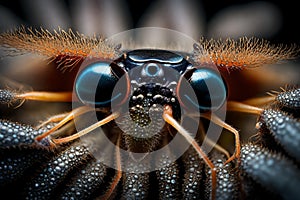 Microscopic Marvel: Hyper Realistic Close-Up of Tiny Insect in Macro View