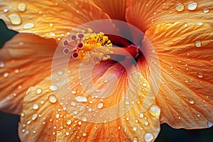 Close-Up Photograph of a Flower Adorned with Water Droplets