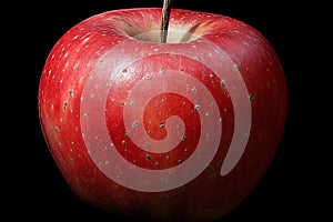 High-realistic 3D rendered apple isolated on a transparent background