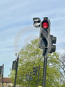 ULEZ camera covered in paint photo