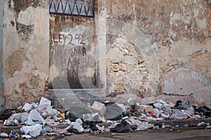 garbage accumulated due to mismanagement of the local government in matanzas cuba photo