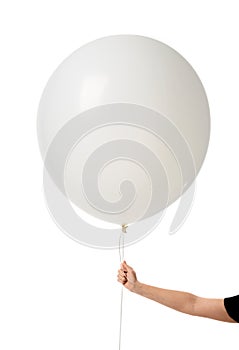 Image of huge 36 or 48 Inch Giant Latex Balloon with woman hand