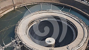 Image of a hydro electric power plant camera angle facing front in extreme zoom out looking in art photography generative ai