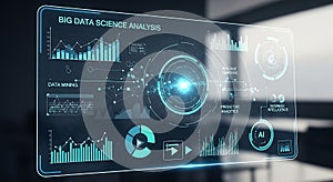 AI big data dashboard for machine learning insights