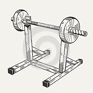 The image with illustration of training apparatus