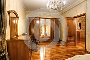 The image of an inhabited multiroom apartment