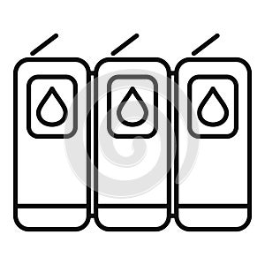 Image ink filling icon outline vector. Equipment copier