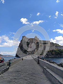 Aragones Caslte in Ischia Island, Italy photo