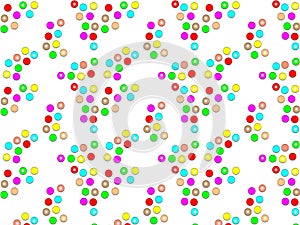 Seamless pattern with color points