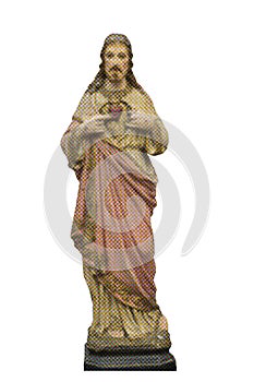 Image of Jesus blow up in halftone offset dots photo