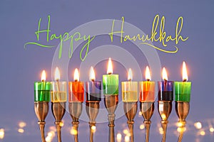 Image of jewish holiday Hanukkah background