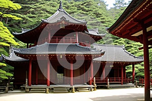 Kongobuji Temple, Koyasan, Wakayama Pref., Japan made with Generative AI photo