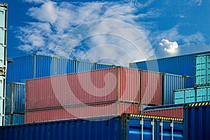 Image of large shipping containers