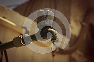 An image of a leaking tap