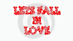 THIS IS THE IMAGE OF lets fall in love QUOTE