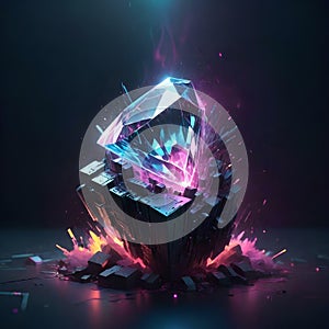 image of lights in a diamond 5