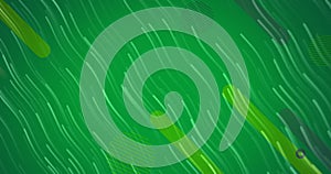 Image of lines and circles moving on green background