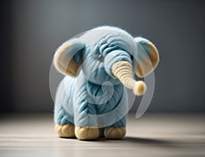 Image of a little elephant in wool
