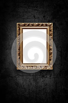 Image of luxury artframe on dark wall