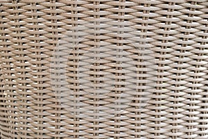 Image of luxury simple rattan garden furniture detail, close-up