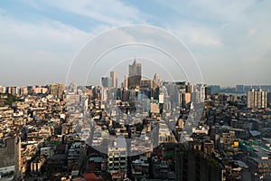 Image of Macau Macao, China. Skyscraper hotel and casino build