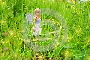 image of magical little fairy in the forest.