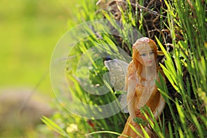 image of magical little fairy in the forest.