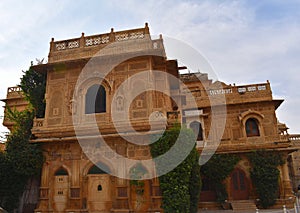 This is an image of maharaja palace in jaisalmer rajasthan india