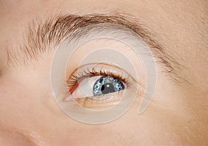 Image of man`s blue eye
