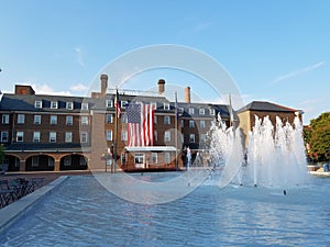 Market Square and City Hall in Old Town, Alexandria, Virginia. photo