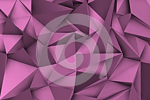 3d iolet background with shadows and triangular shapes