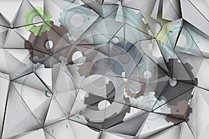 Mechanical graph over triangular background