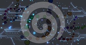 Image of medical data processing and processor socket over grey background