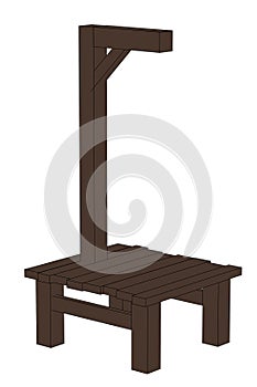 image of medieval gallows