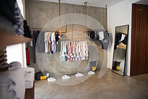 Image of mens clothing store with male clothes